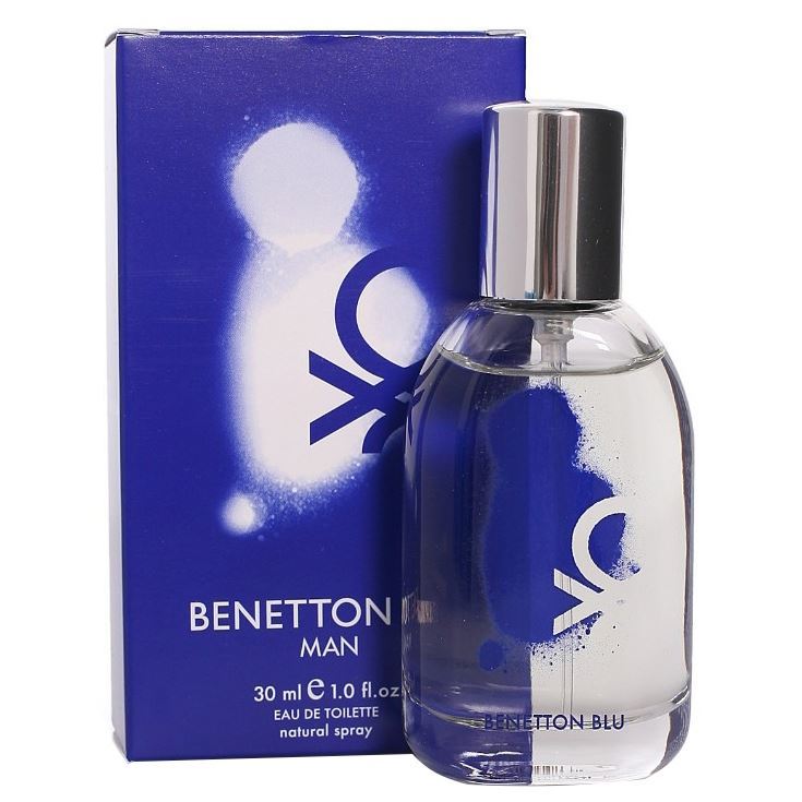 Benetton Fragrance Blu Man Синий цвет - воплощение свежести и чистоты