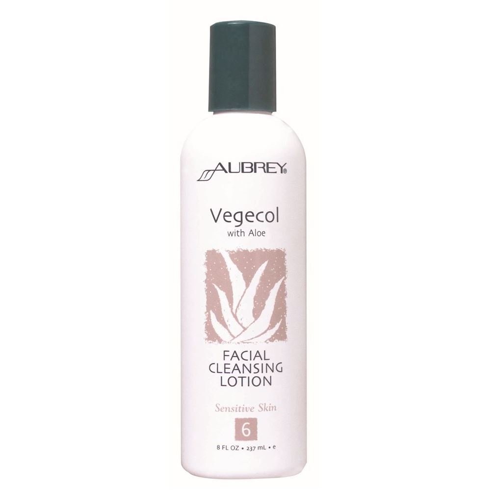 Aubrey Organics 6 Aloe Vegecol Facial Cleansing Lotion Очищающий лосьон с алоэ для чувствительной кожи 