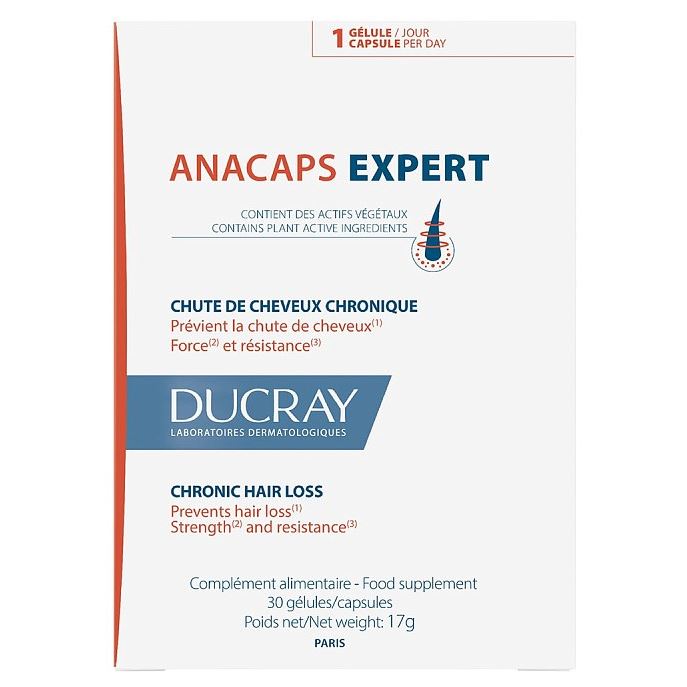 Ducray Hair Care Anacaps Expert Анакапс Эксперт Биологически активная добавка к пище при выпадении волос