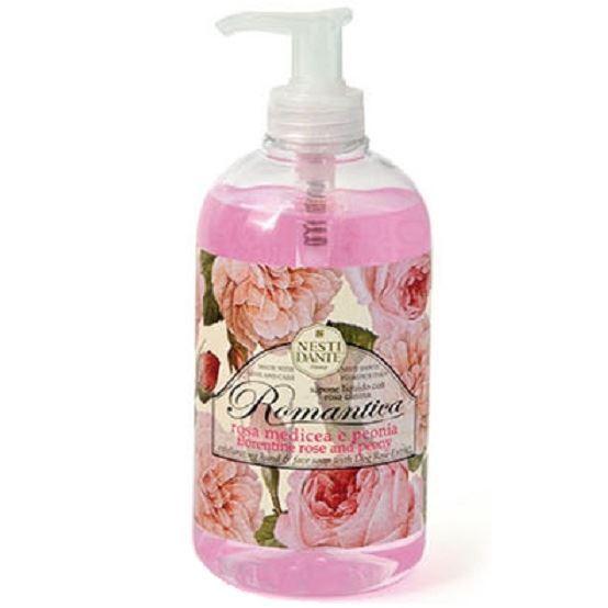 Nesti Dante Liquid Soap Romantica Florentine Rose & Peony Растительное мыло-гель для рук "Флорентийская Роза и Пион"