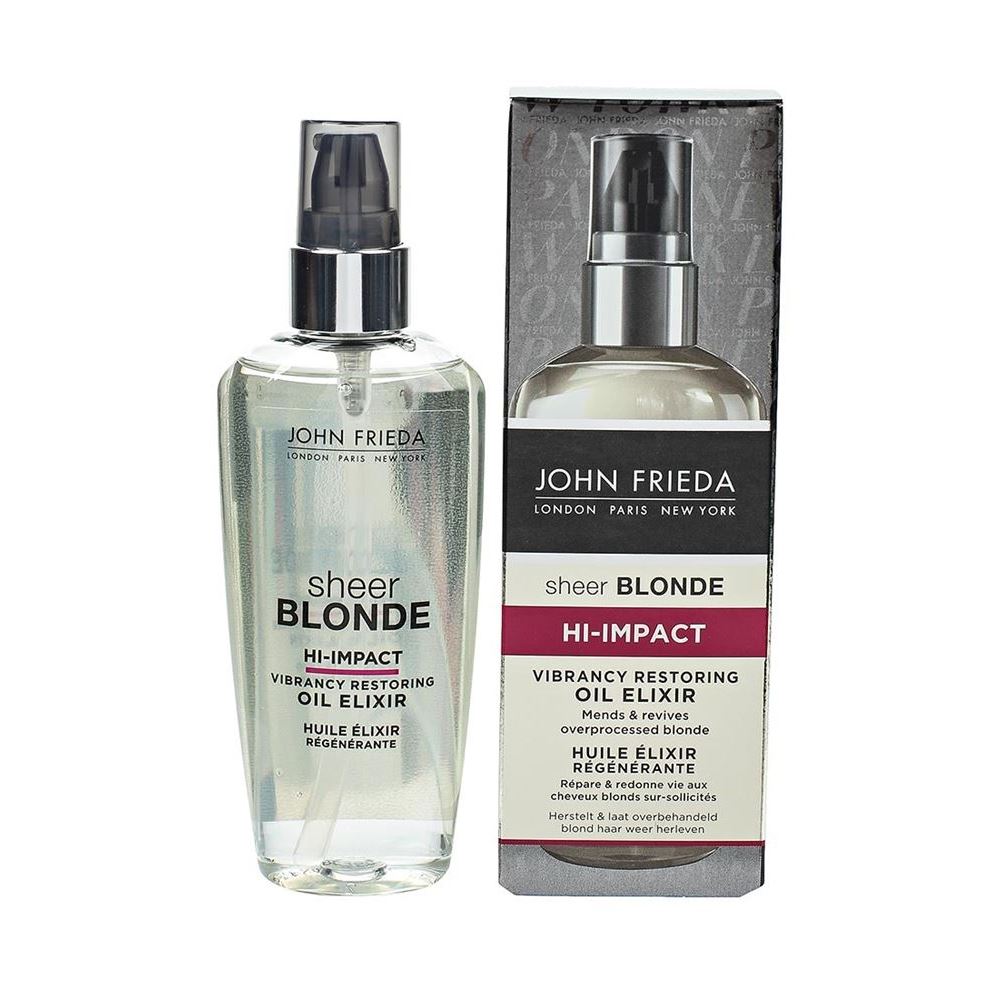 John Frieda Sheer Blonde  Hi-Impact Vibrancy Restoring Oil Elixir Масло-эликсир для восстановления сильно поврежденных волос