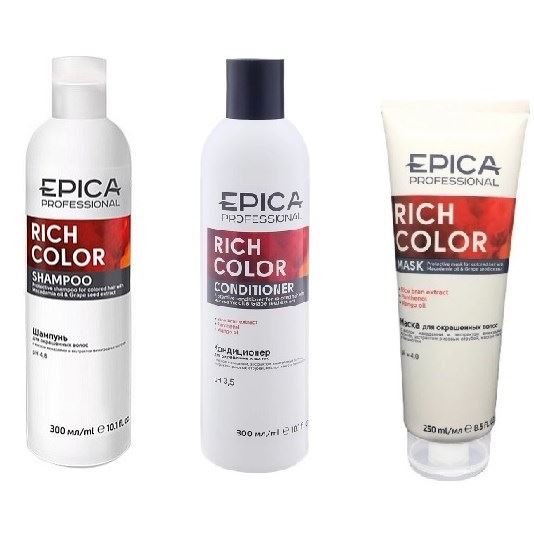 Epica Professional Rich Color Набор Rich Color Set Набор: шампунь, кондиционер, маска