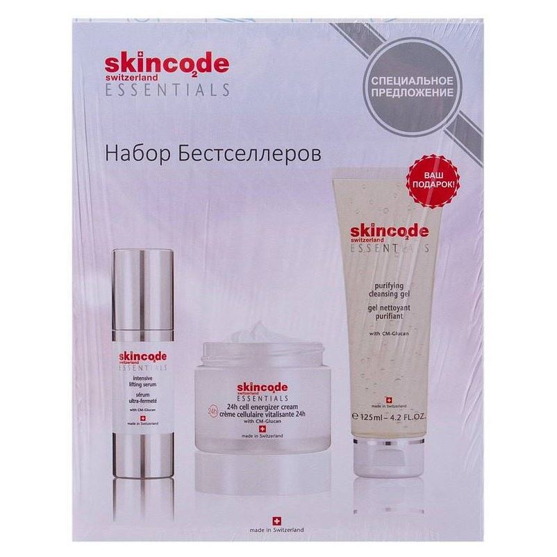 Skincode Face and Body Care  Essentials Набор Бестселлеров Набор: сыворотка, крем, гель