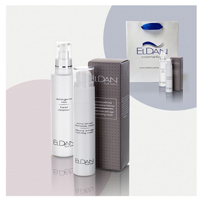 Eldan Мужская кожа Perfect Skin Care Set For Him Идеальный набор для него: крем, очищающий гель