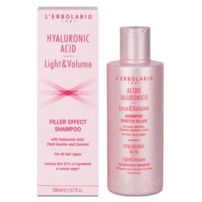 Lerbolario Hair Care Hyaluronic Acid Light & Volume Filler Effect Shampoo Шампунь с гиалуроновой кислотой