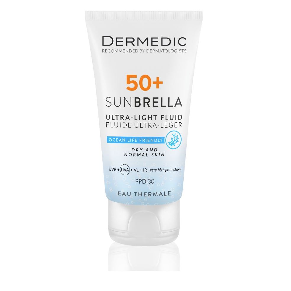 Dermedic Sunbrella Sunbrella Ultra-Light SPF50+ Fluid Dry and Normal Skin  Ультра-легкий флюид SPF 50+ для сухой и нормальной кожи