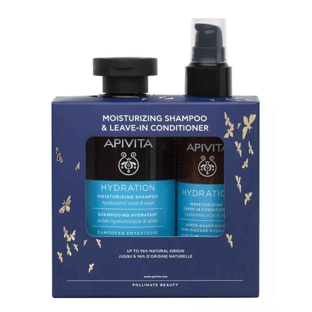 Apivita Hair Care Набор Moisturizing Shampoo & Leave-In Conditioner Набор Уход за волосами "Увлажнение"