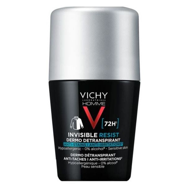 VICHY Homme Дезодорант-антиперспирант шариковый Invisible мужской Дезодорант-антиперспирант шариковый Invisible мужской