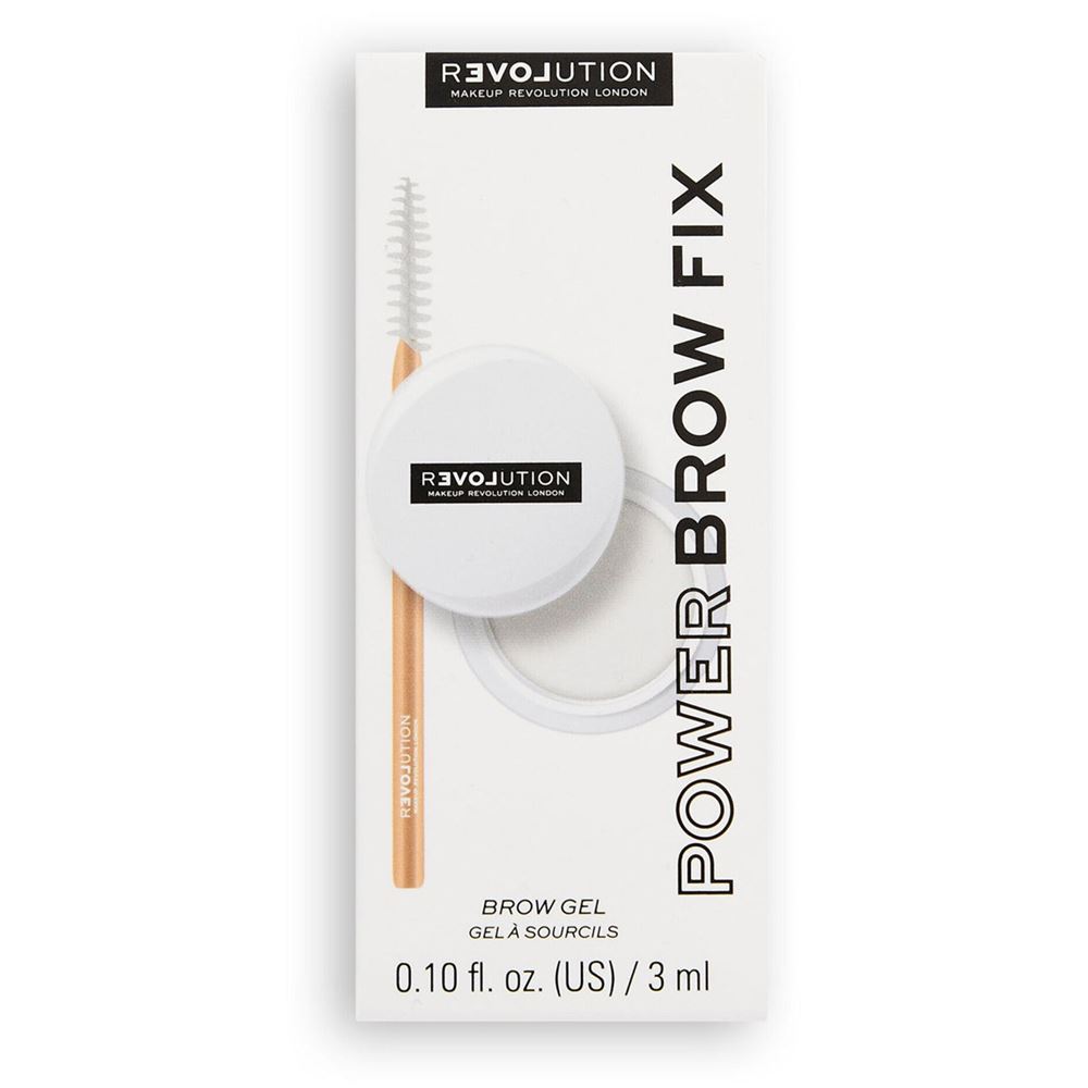 Revolution Makeup Make Up ReLove Power Brow Fix Clear Фиксирующий гель для бровей 