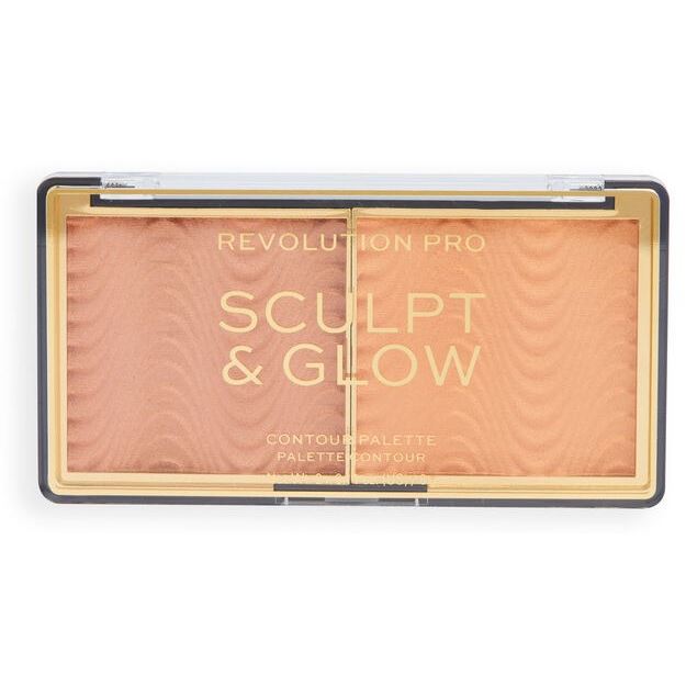 Revolution PRO Make Up Sculpt & Glow Palette Палетка для макияжа лица: бронзер/хайлайтер 