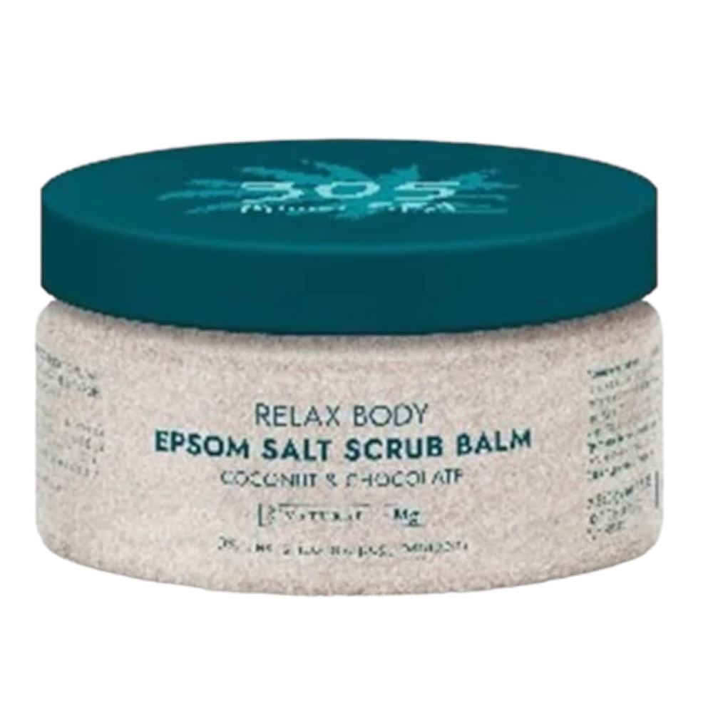 305 by Miami Stylists Body Relax Body Epsom Salt Scrub Balm Сoconut & Сhocolate Сахарно - солевой бальзам скраб для тела 