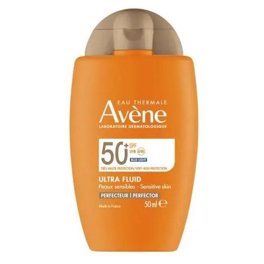 Avene Sun Care Ultra Fluid Perfector SPF50+  Ультралегкий солнцезащитный флюид-перфектор для лица SPF 50+