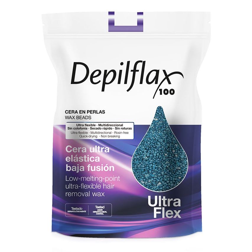 Depilflax Waxes UltraFlex Синий Воск синтетический пленочный, высокоэластичный в ГРАНУЛАХ