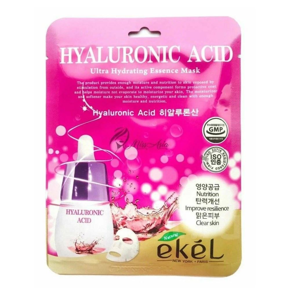 Ekel Face Care Hyaluronic Acid Ultra Hydrating Essence Mask  Тканевая маска для лица с гиалуроновой кислотой