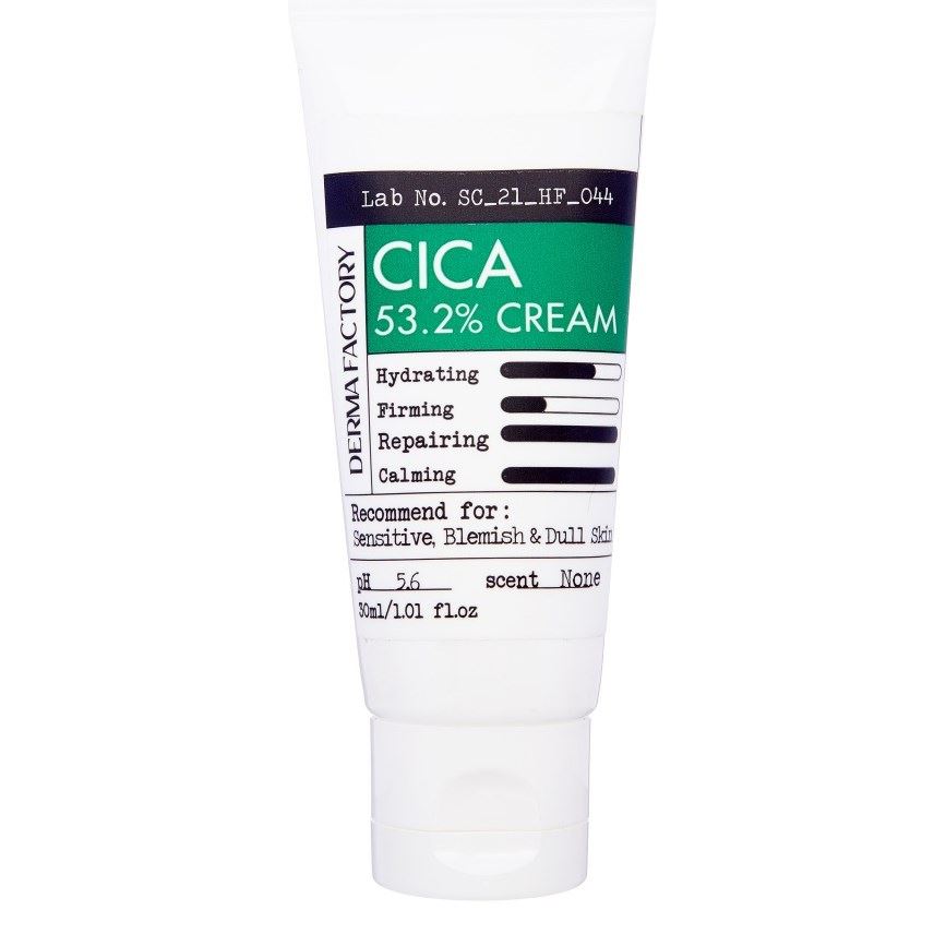 Derma Factory Face Care Cica 53.2% Cream  Крем для лица с экстрактом центеллы азиатской 