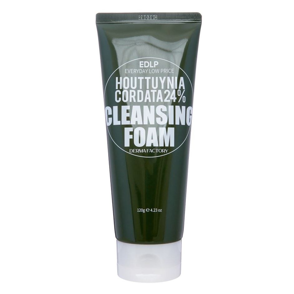 Derma Factory Cleansing Houttuynia Cordata 24% Cleansing Foam Очищающая пенка для умывания с экстрактом цветка хауттюйнии 