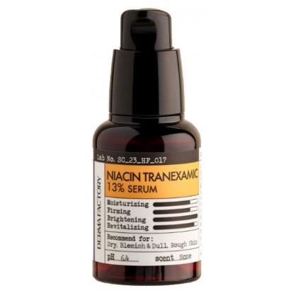 Derma Factory Face Care Niacin Tranexamic 13% Serum Выравнивающая тон кожи сыворотка с ниацинамидом и транексамовой кислотой