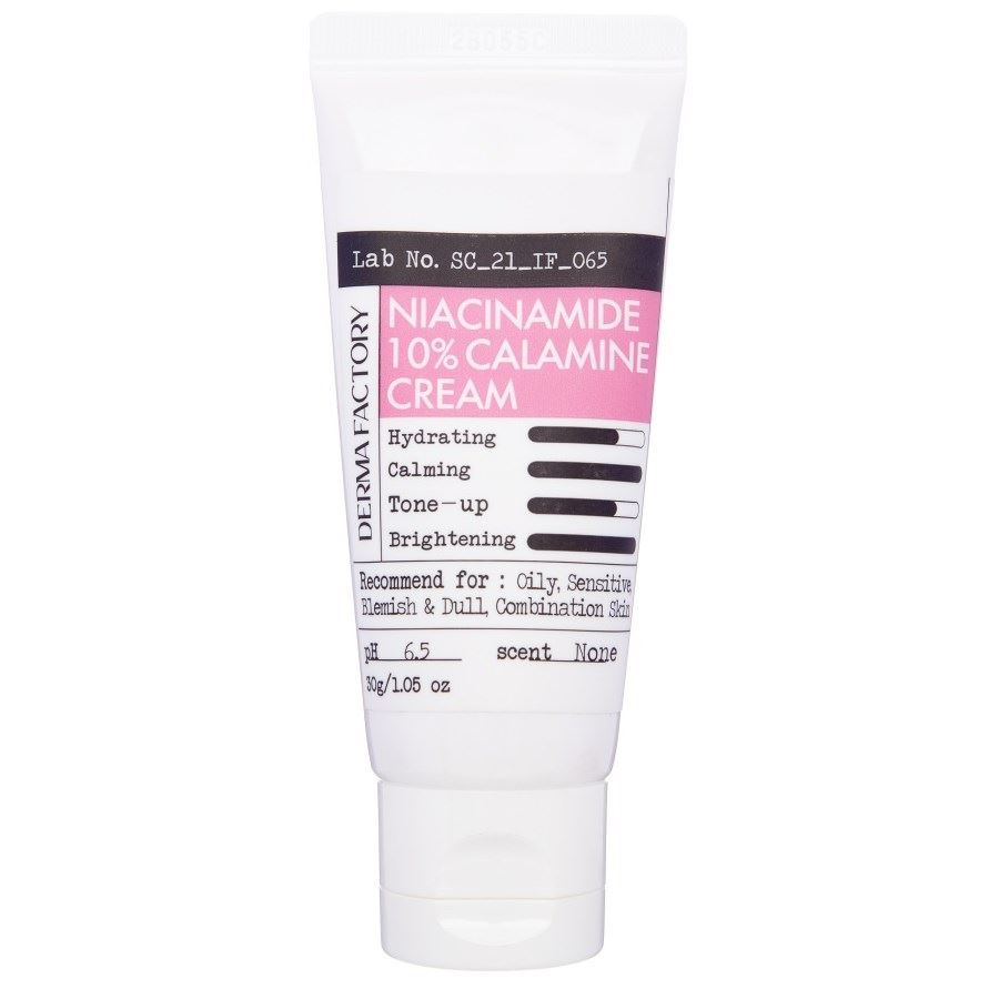 Derma Factory Face Care Niacinamide 10% Calamine Cream  Крем для лица с ниацинамидом и каламином 