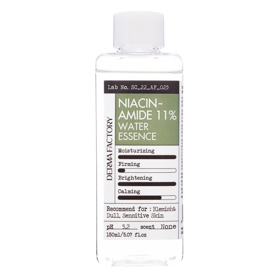 Derma Factory Face Care Niacinamide 11% Water Essence Увлажняющая эссенция-тонер для лица с ниацинамидом 