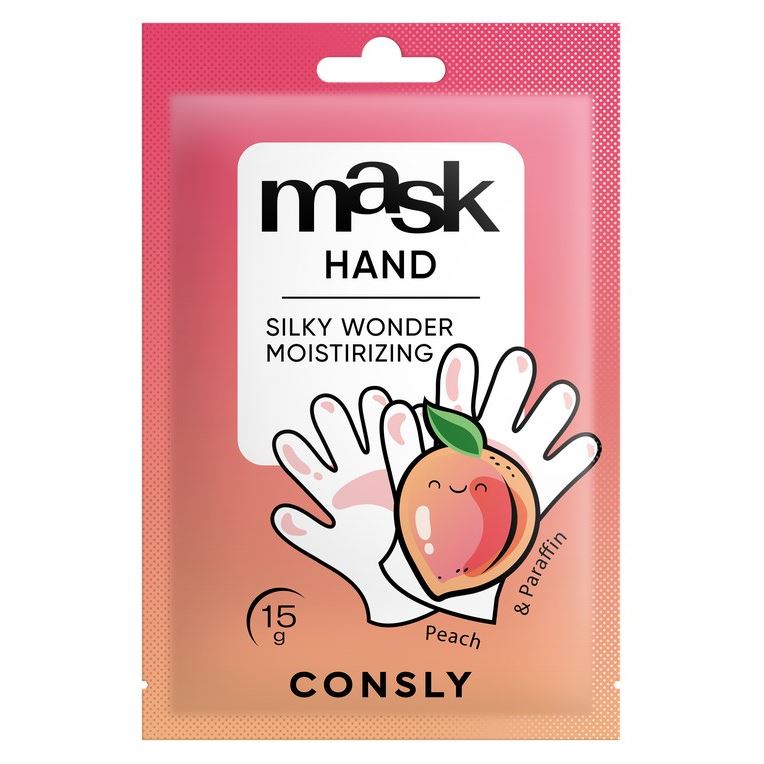 Consly Body Care Silky Wonder Moisturizing Mask Hand  Маска-парафин для рук с экстрактом персика в виде перчаток