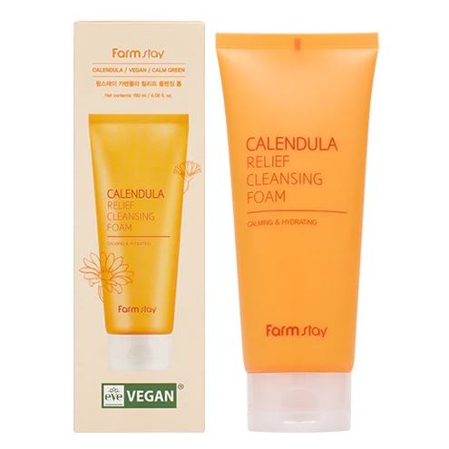 FarmStay Cleansing Calendula Relief Cleansing Foam Пенка для умывания "Календула"