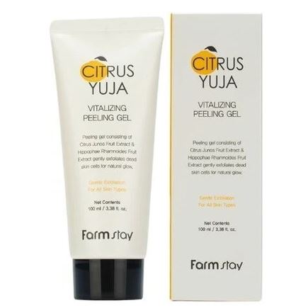 FarmStay Skin Care Citrus Yuja Vitalizing Peeling Gel  Гель-эксфолиатор для лица с экстрактом юдзу 