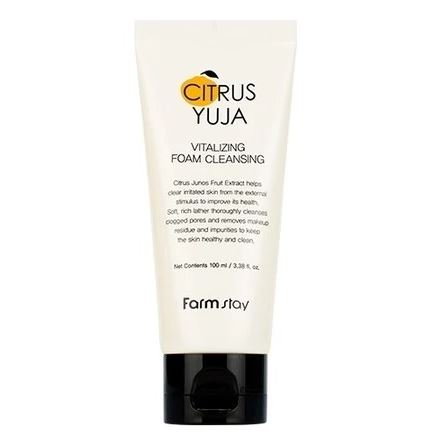 FarmStay Cleansing Citrus Yuja Vitalizing Foam Cleansing Пенка для умывания с экстрактом юдзу 