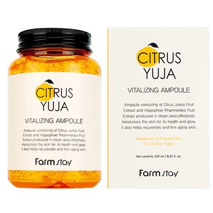 FarmStay Skin Care Citrus Yuja Vitalizing Ampoule  Ампульная сыворотка для лица с экстрактом юдзу 