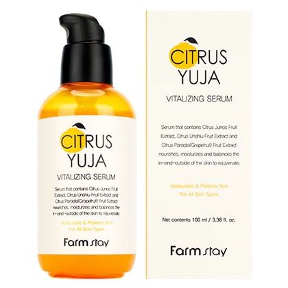 FarmStay Skin Care Citrus Yuja Vitalizing Serum Освежающая сыворотка для лица с экстрактом юдзу