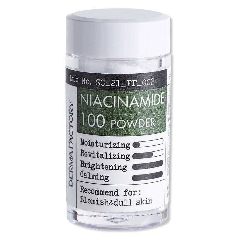 Derma Factory Face Care Niacinamide 100 Powder Косметический порошок ниацинамида для ухода за кожей