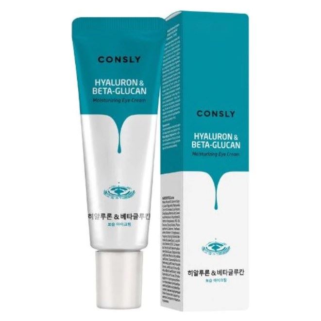 Consly Face Care Hyaluronic Acid & Beta-Glucan Moisturizing Eye Cream Увлажняющий крем для области вокруг глаз с гиалуроновой кислотой и бета-глюканом