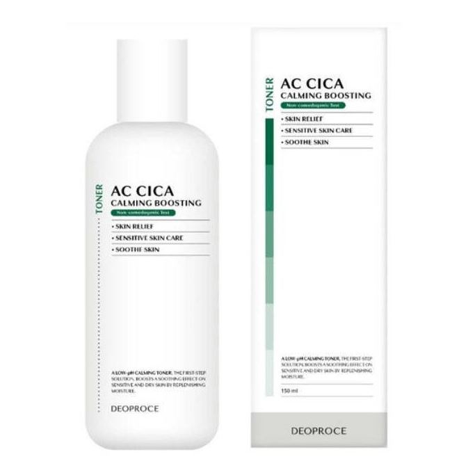 Deoproce Natural Skin AC Cica Calming Boosting Toner Тонер для лица успокаивающий