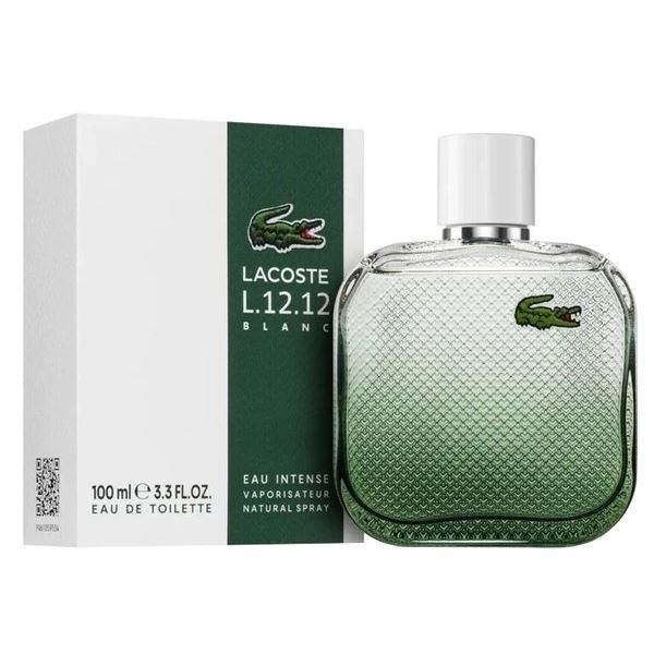 Lacoste Fragrance L.12.12. Blanc Eau Intense Интенсивный и освежающий мужской древесно-фужерный 