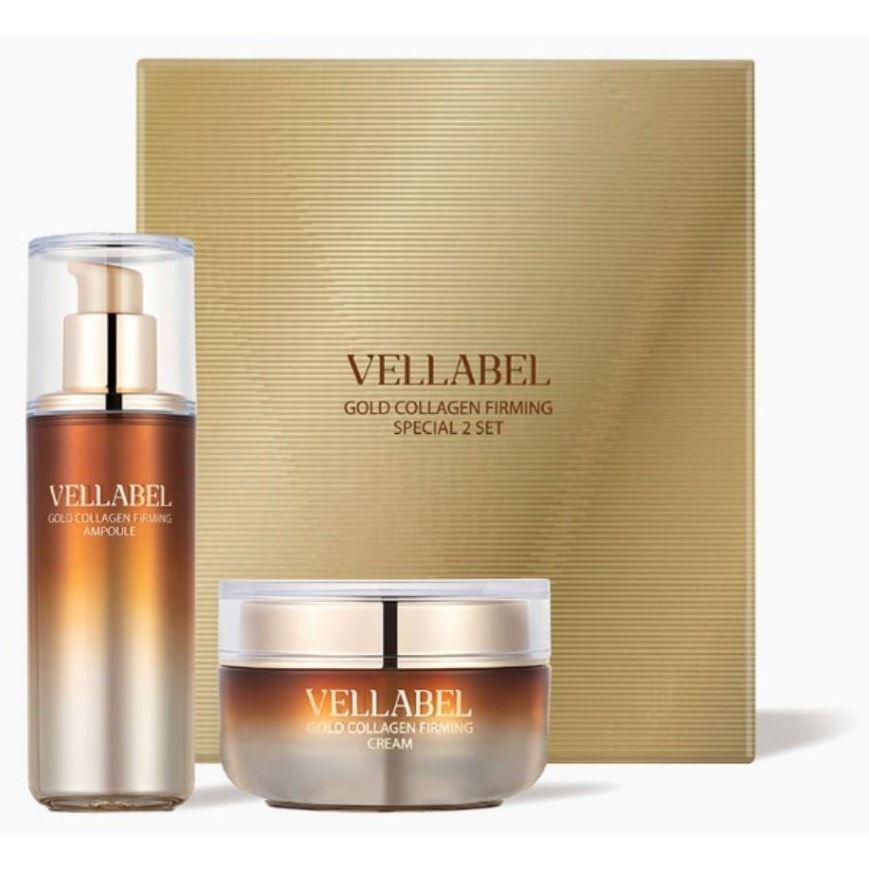 The Saem Face Care Набор Vellabel Gold Collagen Firming Special 2 Set Набор: крем, ампула