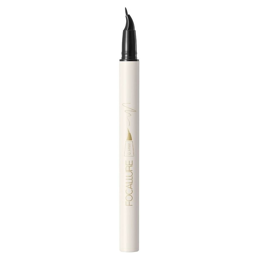 Focallure Make Up Lasting Waterproof Eyeliner Подводка для век с изогнутым аппликатором 