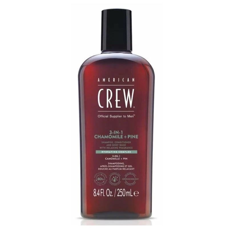 American Crew Hair and Body Care Chamomile + Pine 3-in-1 Шампунь, кондиционер и гель для душа 3 в 1 Ромашка и сосна