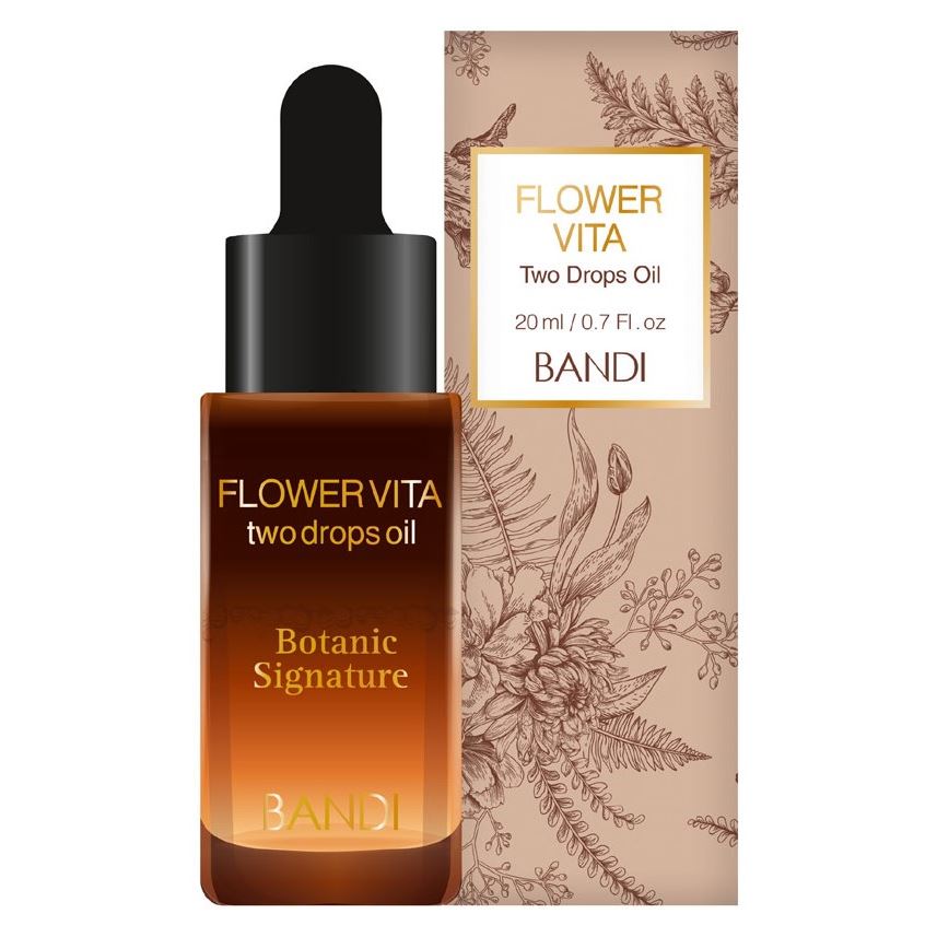 Bandi Flower Vita Two Drops Oil Botanic Signature Двухфазное масло для кутикулы