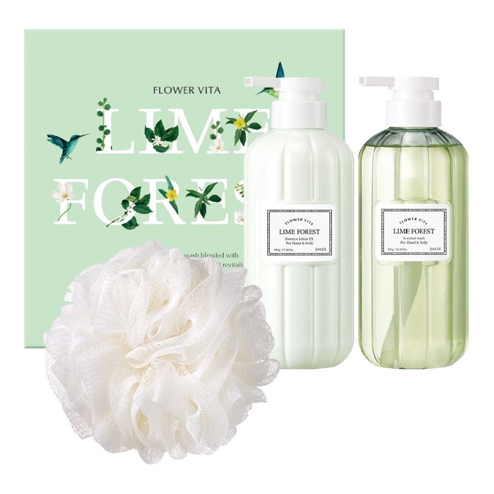 Bandi Flower Vita Flower Vita Lime Forest Set Набор: лосьон и гель для душа Лаймовая роща + Мочалка