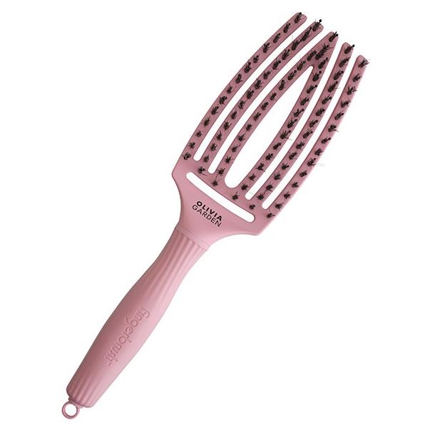 Olivia Garden Щетки и расчески для волос ID1845 Щетка для укладки Fingerbrush Boar & Nylon Щетка для укладки 