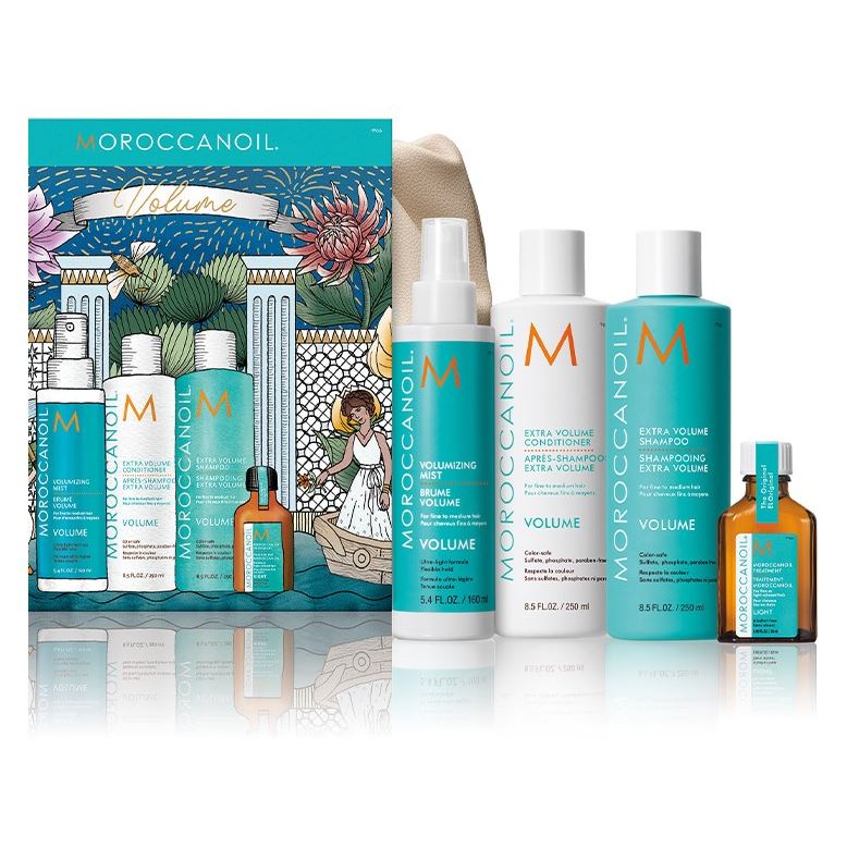 Moroccanoil Extra Volume Праздничный набор Объем Праздничный набор 2024. Объем: шампунь, кондиционер, масло для волос, спрей