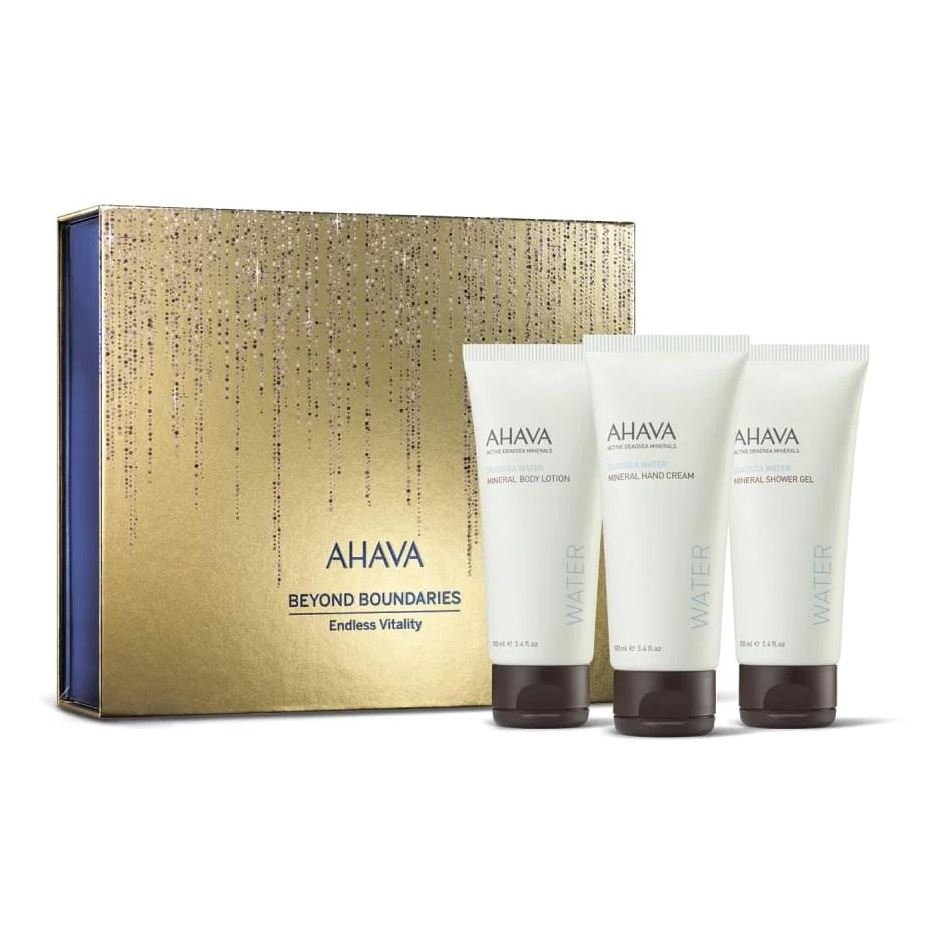 Ahava Gift Sets Набор Ahava Holiday Collection Endless Vitality Набор 2024: крем для тела, крем для рук, гель для душа, сыворотка