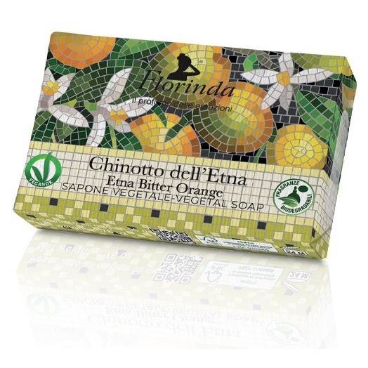 Florinda Tessuti Italiani Mosaico Italiano Chinotto dell'Etna Коллекция "Итальянская Мозаика". Мыло Горький Апельсин Этны