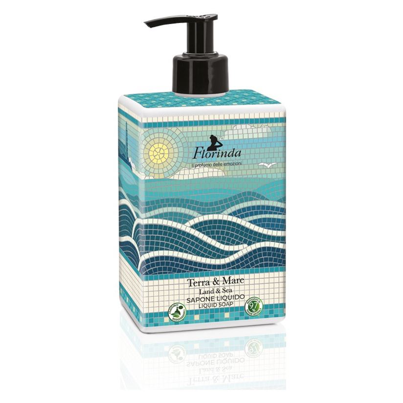 Florinda Tessuti Italiani Mosaico Italiano Liquid Soap Terra & Mare  Коллекция Итальянская Мозаика. Жидкое мыло Морской Берег 