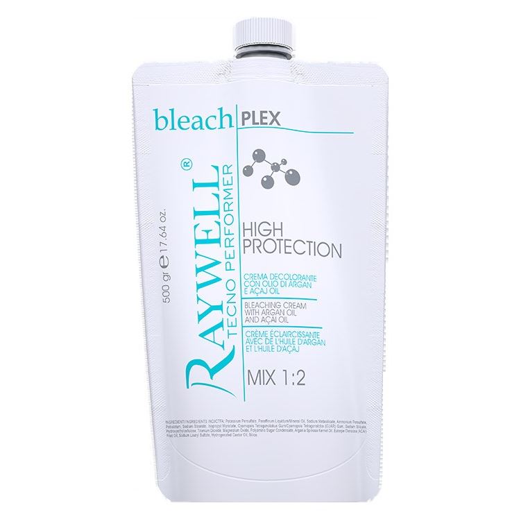 Raywell Hair Coloring Bleach Plex Cream Обесцвечивающий крем с плексом, до 9-ти тонов