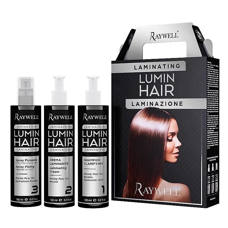 Raywell Lumin Hair  Lumin Hair Kit Набор для ламинирования волос: шампунь, крем, спрей-фиксатор 