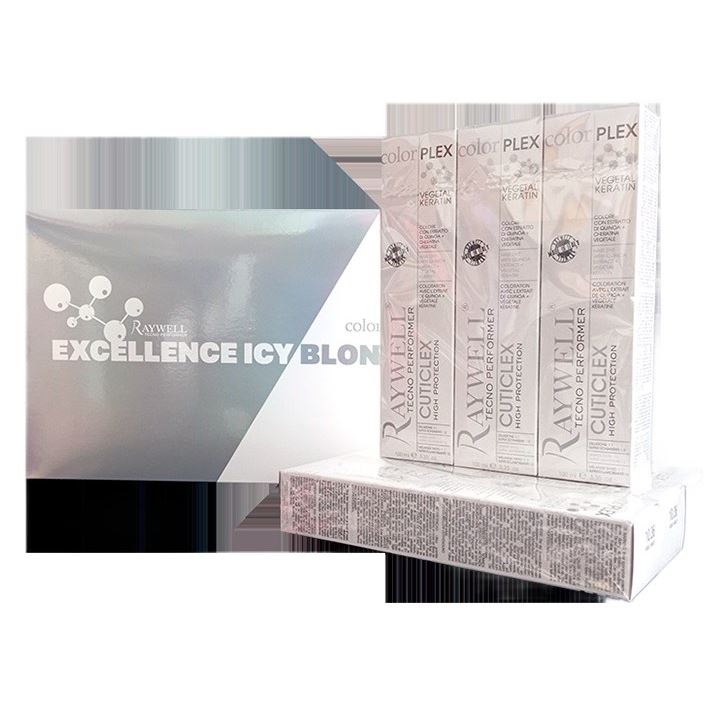 Raywell Hair Coloring Color Plex Icy Blonde Box Набор красок для волос