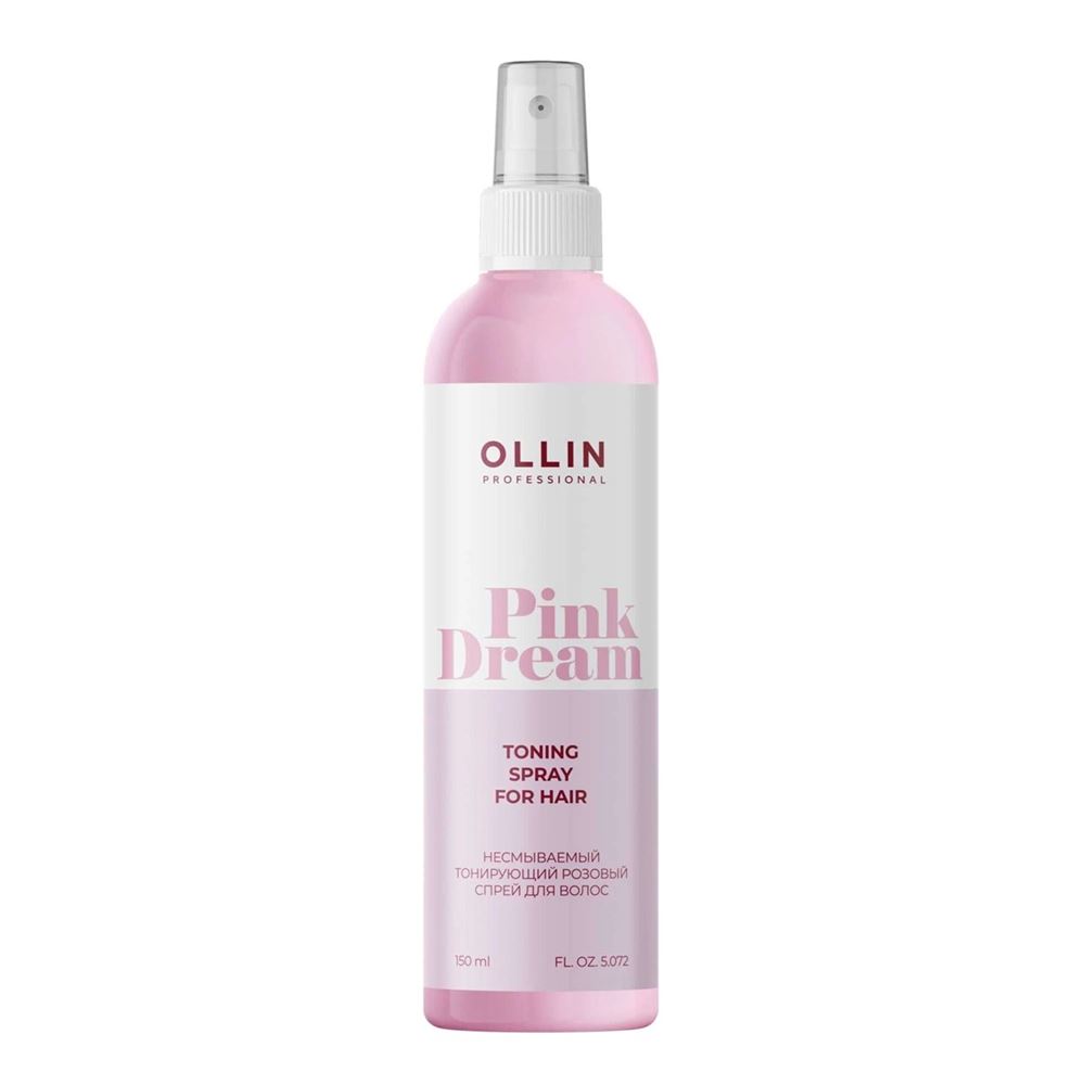 Ollin Professional Pink Dream Toning Spray For Hair Тонирующий розовый спрей для волос 