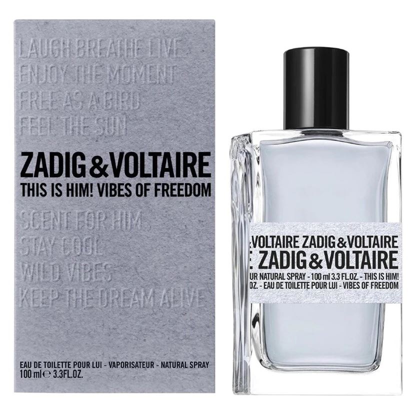 Zadig & Voltaire Fragrance This Is Him! Vibes Of Freedom Аромат группы древесные фужерные