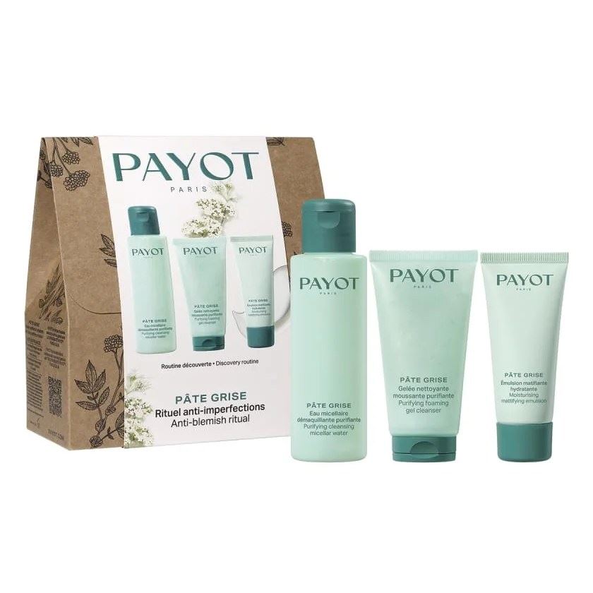 Payot Pate Grise Pate Grise Rituel Purete Набор: матирующая эмульсия, мицеллярная вода, очищающий гель для лица 