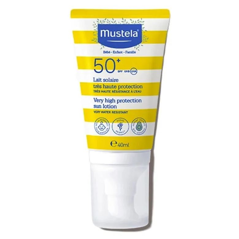 Mustela Sun Protection Лосьон для загара с очень высокой степенью защиты  Very High Protection Sun Lotion SPF50+